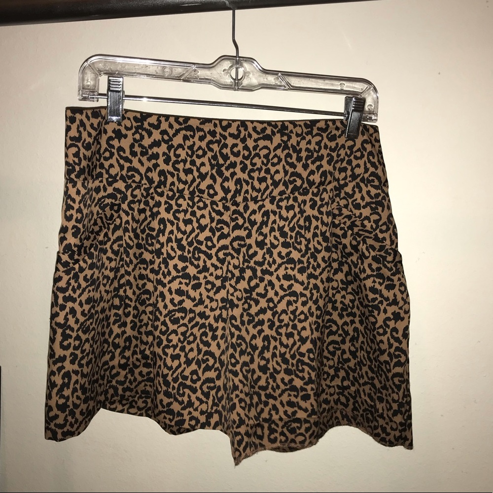 Animal print shorts